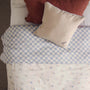 Cotbed Fitted Checkerboard Sheet (Waves)